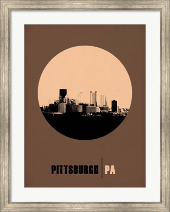 Framed Pittsburgh Circle 2 Print