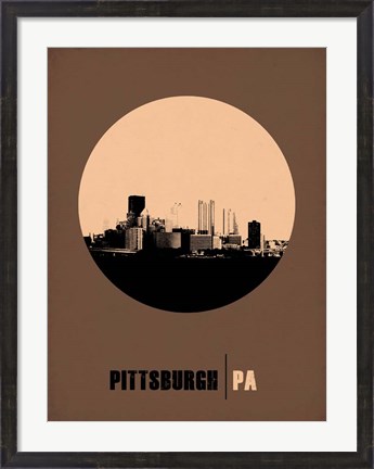 Framed Pittsburgh Circle 2 Print