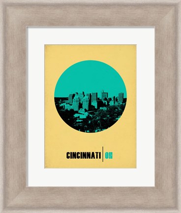 Framed Cincinnati Circle 2 Print