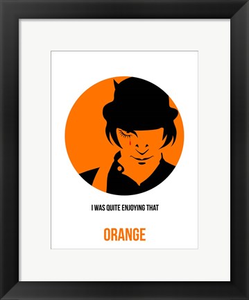 Framed Orange 1 Print