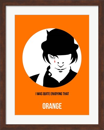 Framed Orange 2 Print