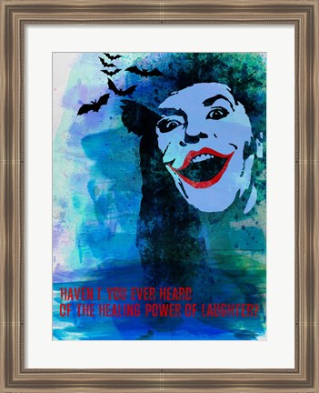 Framed Laughter Watercolor Print