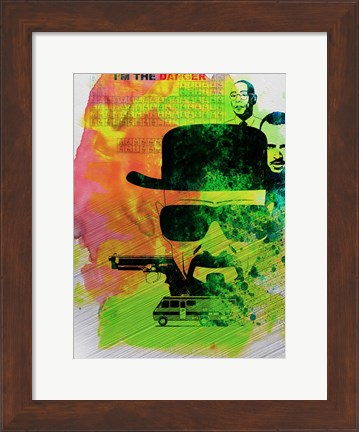 Framed Heisenberg Watercolor Print