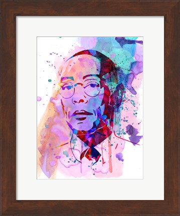 Framed Gustavo Watercolor Print