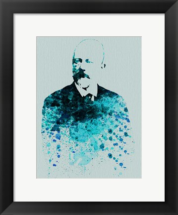 Framed Tchaikovsky Watercolor Print