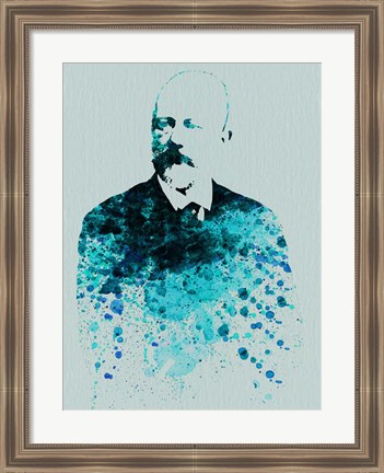 Framed Tchaikovsky Watercolor Print