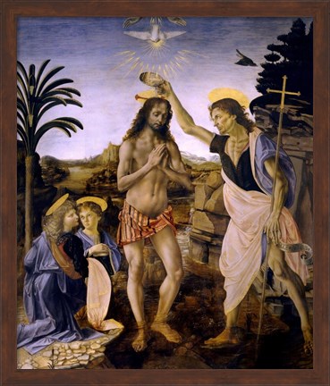 Framed Baptism of Christ Print