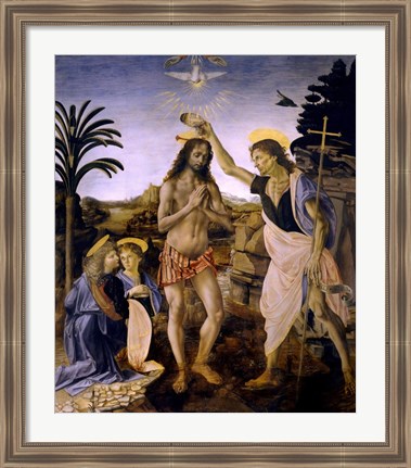 Framed Baptism of Christ Print