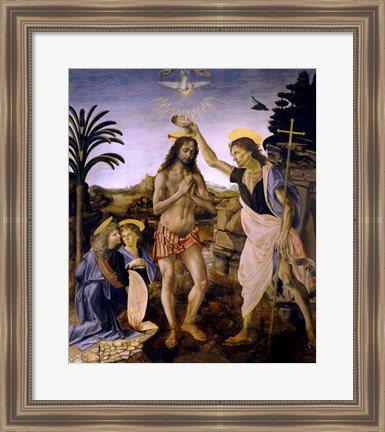 Framed Baptism of Christ Print