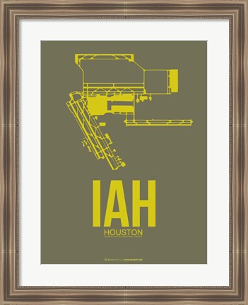 Framed IAH Houston Airport 2 Print