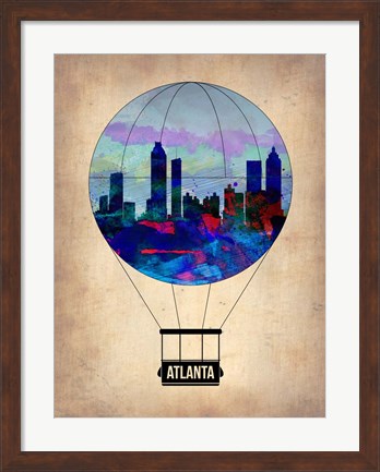 Framed Atlanta Air Balloon Print