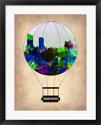 Framed Grand Rapids Air Balloon Print