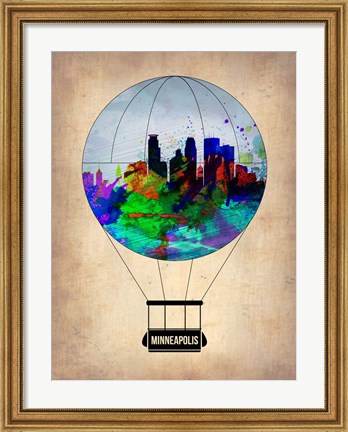 Framed Minneapolis Air Balloon Print