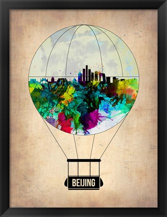 Framed Beijing Air Balloon Print