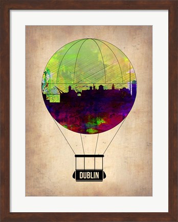 Framed Dublin Air Balloon Print