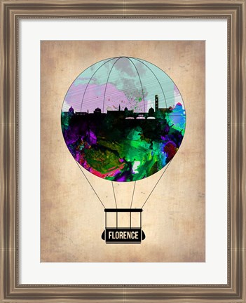 Framed Florence Air Balloon Print