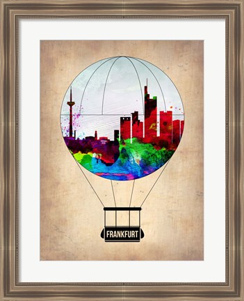 Framed Frankfurt Air Balloon Print