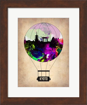 Framed Kyoto Air Balloon Print