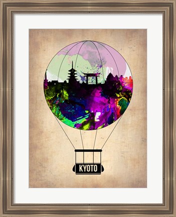 Framed Kyoto Air Balloon Print