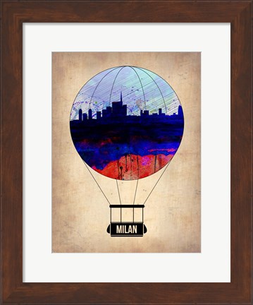 Framed Milan Air Balloon Print