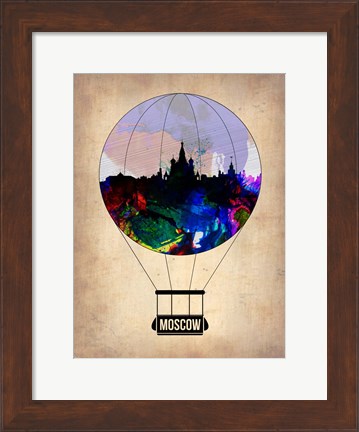 Framed Moscow Air Balloon Print