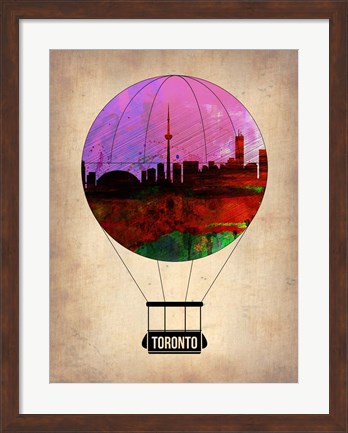 Framed Toronto Air Balloon Print