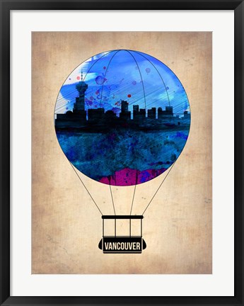 Framed Vancouver Air Balloon Print