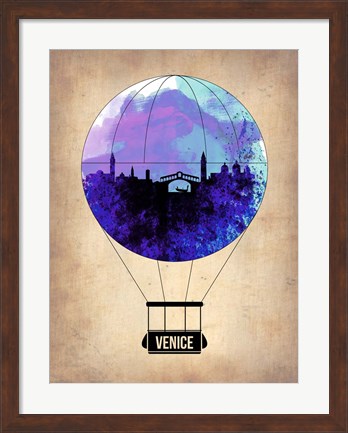 Framed Venice Air Balloon Print