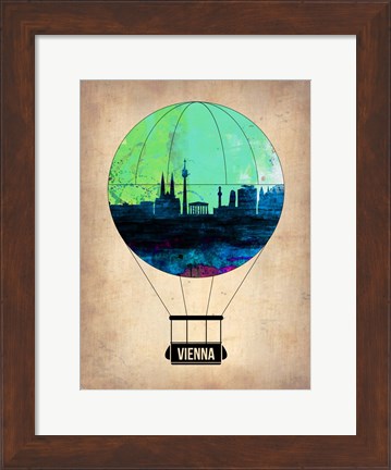 Framed Vienna Air Balloon Print