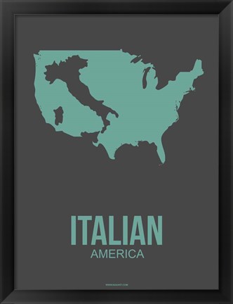 Framed Italian America 2 Print