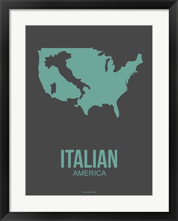 Framed Italian America 2 Print