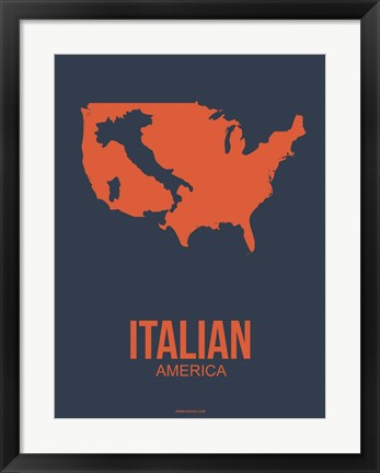 Framed Italian America 3 Print