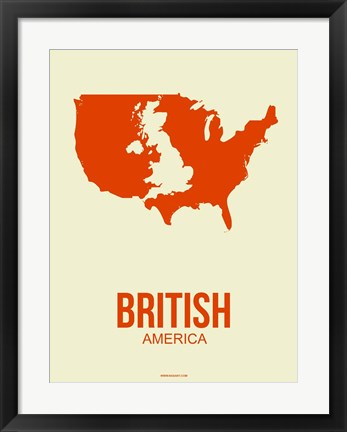 Framed British America 1 Print