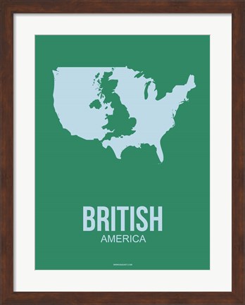 Framed British America 3 Print