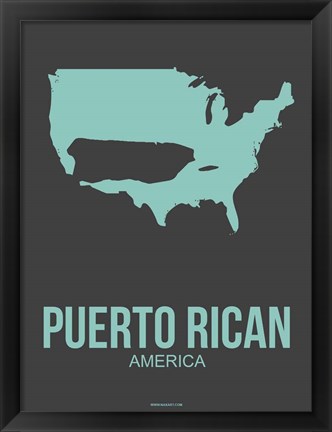 Framed Puerto Rican America 2 Print