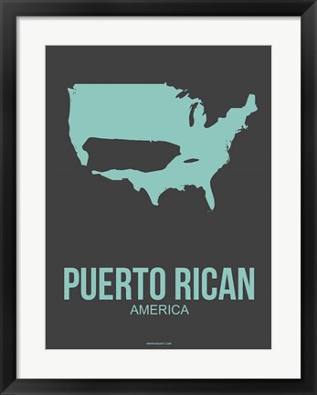 Framed Puerto Rican America 2 Print