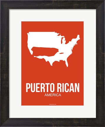 Framed Puerto Rican America 3 Print