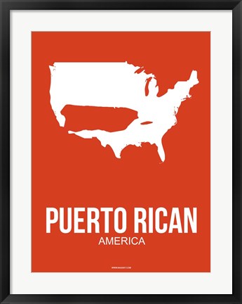 Framed Puerto Rican America 3 Print