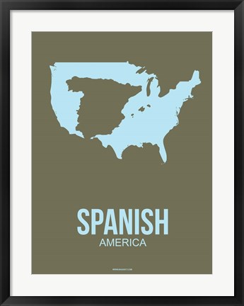 Framed Spanish America 3 Print