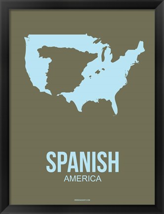 Framed Spanish America 3 Print