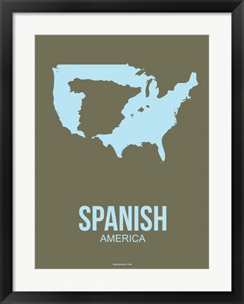 Framed Spanish America 3 Print