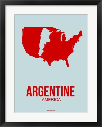 Framed Argentine America 1 Print