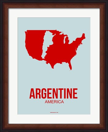 Framed Argentine America 1 Print