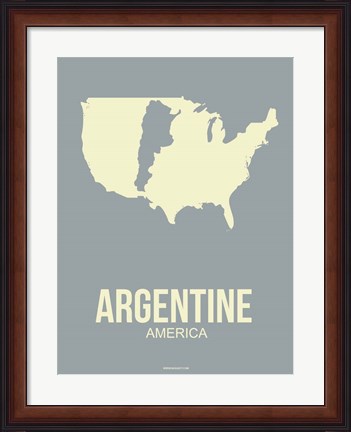 Framed Argentine America 3 Print