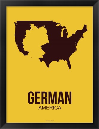 Framed German America 3 Print