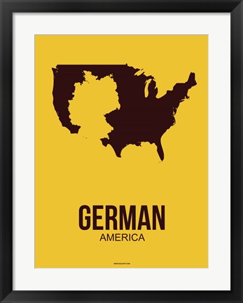 Framed German America 3 Print