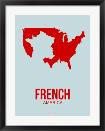 Framed French America 1 Print