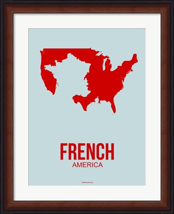 Framed French America 1 Print