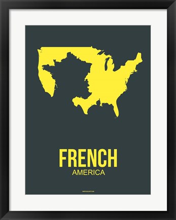 Framed French America 2 Print