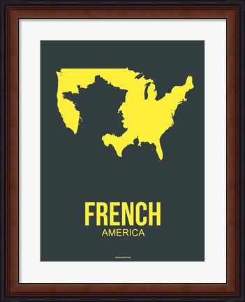 Framed French America 2 Print